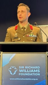 COL Casey Guidolin, Director ADF Multi-Domain Strike, speaking at the 27 September 2023 Williams Foundation Seminar.